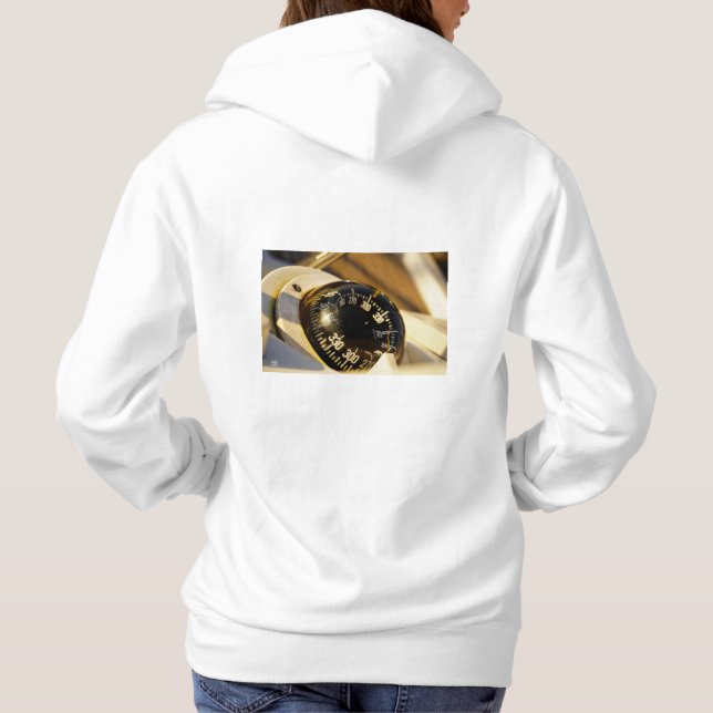 Kompas dat de richting geeft aan een avontuur.  hoodie (Rückseite)