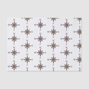 Kompass-Geschenkpapier Seidenpapier