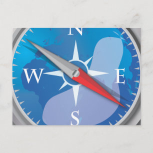Kompass Postkarte