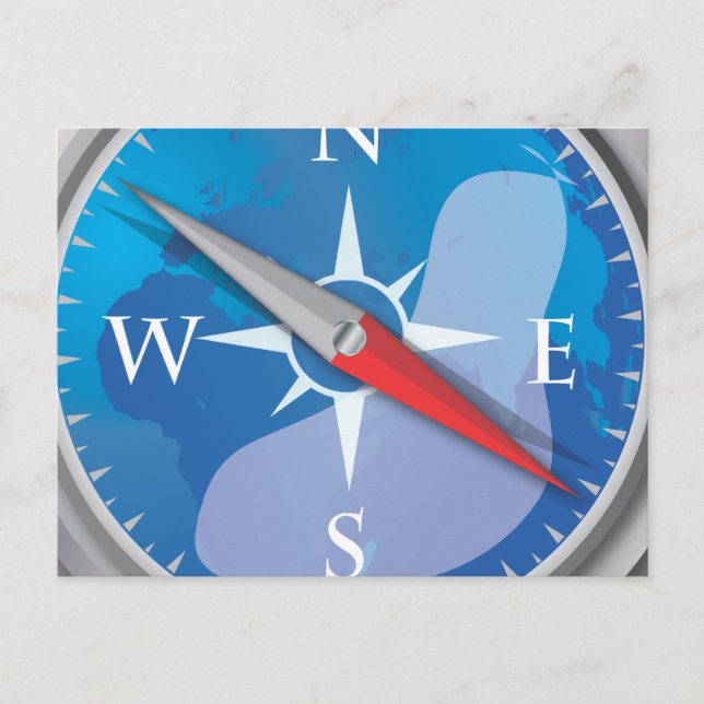 Kompass Postkarte (Vorderseite)