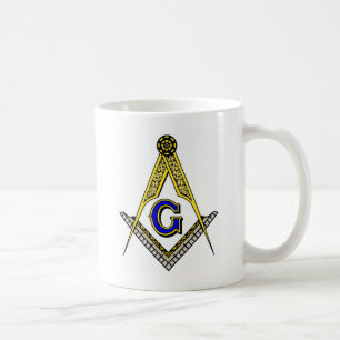 Kompass und Quadrat Kaffeetasse