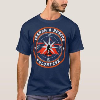 Kompassgebirge der Such-Rettungsmannschaft T-Shirt
