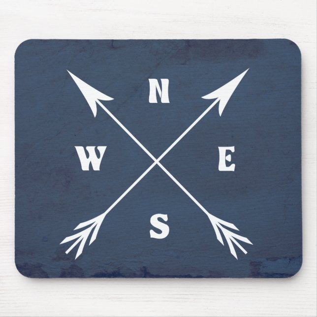 Kompasspfeile Mousepad (Vorne)
