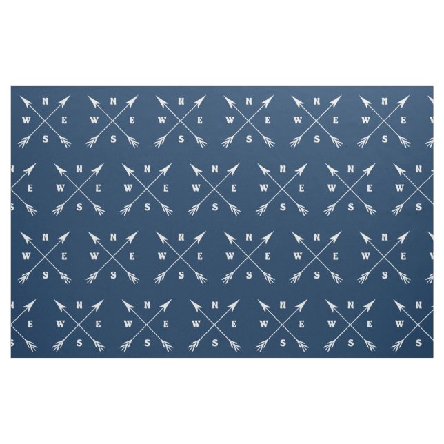 Kompasspfeile Stoff (Fat Quarter (45,7 x 55,9 cm))