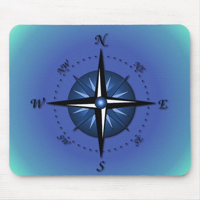 Kompassrose Mousepad (Vorne)