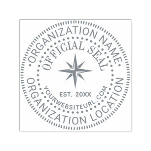 Kompassrose offizielles Siegel Name Ort URL Gründu Permastempel