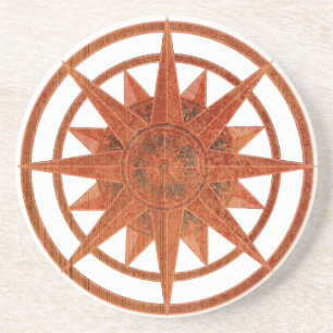 Kompassrose Sandstein Untersetzer