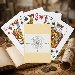 Kompassrose zur Richtungsfindung Spielkarten