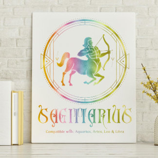 Kompatibilität mit Sagittarius Leinwanddruck