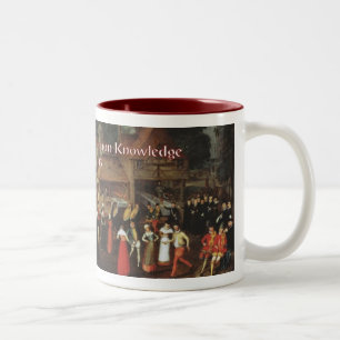 Kompendium-Kaffee-Tasse Zweifarbige Tasse