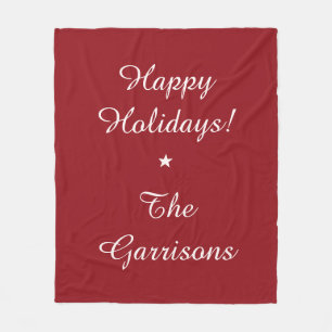 Komplett anpassbare Holidays Fleece-Decken Fleecedecke