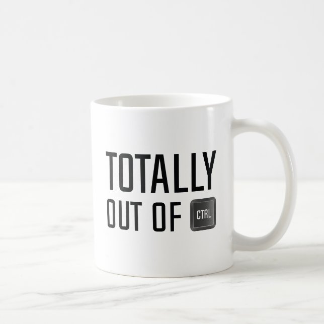 komplett aus der Kontrolle Kaffeetasse (Rechts)
