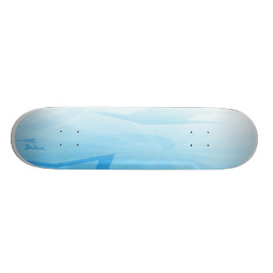Komplettes Skateboard des blauen Eises