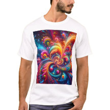 Komplexe geometrische moderne Kunst lebendige Natu