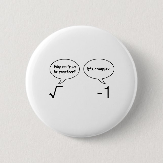 Komplexe Gleichungen Button (Vorderseite)