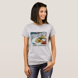 Komplexe Kohlenhydrate Philosophie Foodie Comic T-Shirt