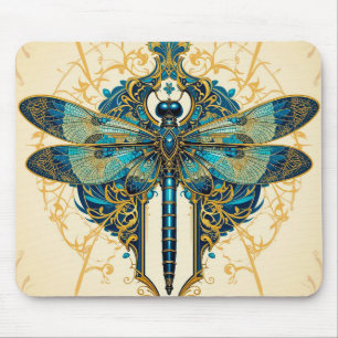 Komplexe Libellen-Kunst Mousepad