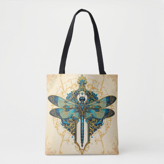 Komplexe Libellen-Kunst Tasche (Vorderseite)