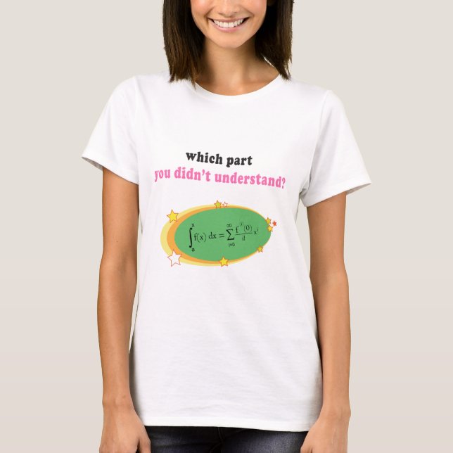 Komplexe Mathe-Gleichung T-Shirt (Vorderseite)