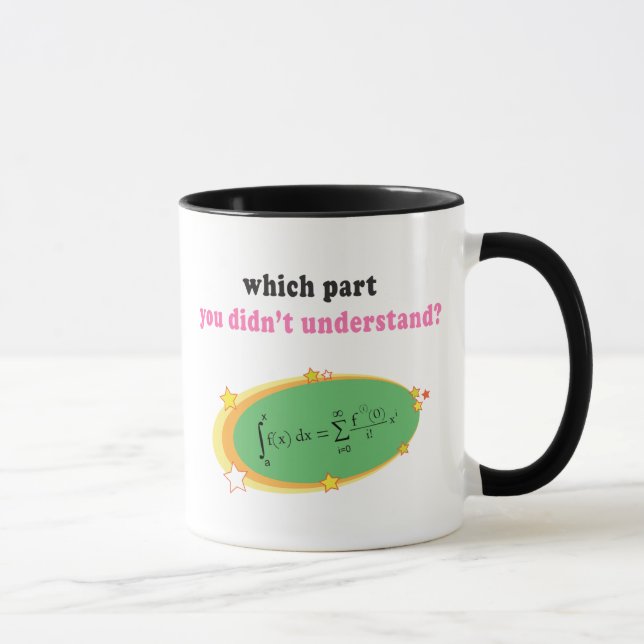 Komplexe Mathe-Gleichung Tasse (Rechts)