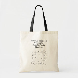 Komplexe Mathematik vereinfachen Schöne Konzepte Tragetasche