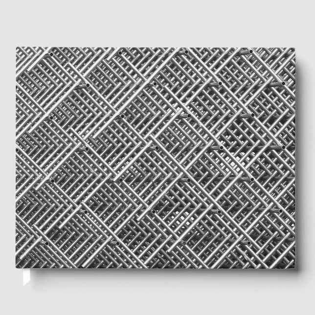 Komplexe Metallstruktur Gästebuch (Vorderseite)
