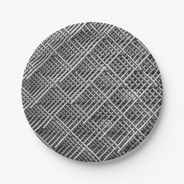 Komplexe Metallstruktur Pappteller (Vorderseite)