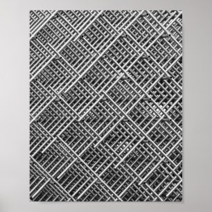 Komplexe Metallstruktur Poster