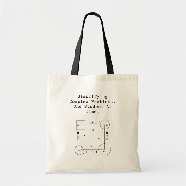 Komplexe Probleme vereinfachen | Mathematik-Studen Tragetasche (Vorne)