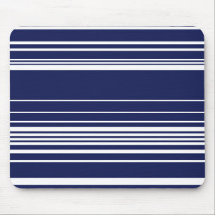 Komplexe Streifen - blau Mousepad