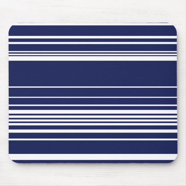 Komplexe Streifen - blau Mousepad (Vorne)