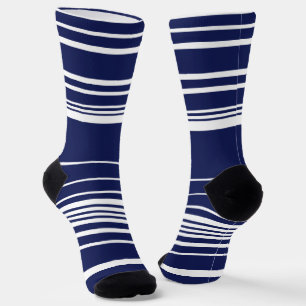 Komplexe Streifen - blau Socken