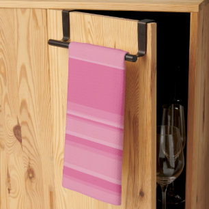 Komplexe Streifen in Rosa Geschirrtuch