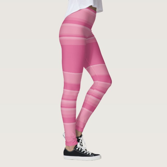 Komplexe Streifen in Rosa Leggings (Rechts)