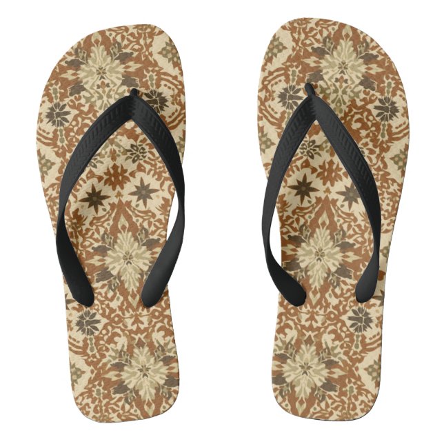 Komplexes Bohemien-Ethnik Flip Flops (Fußbett)