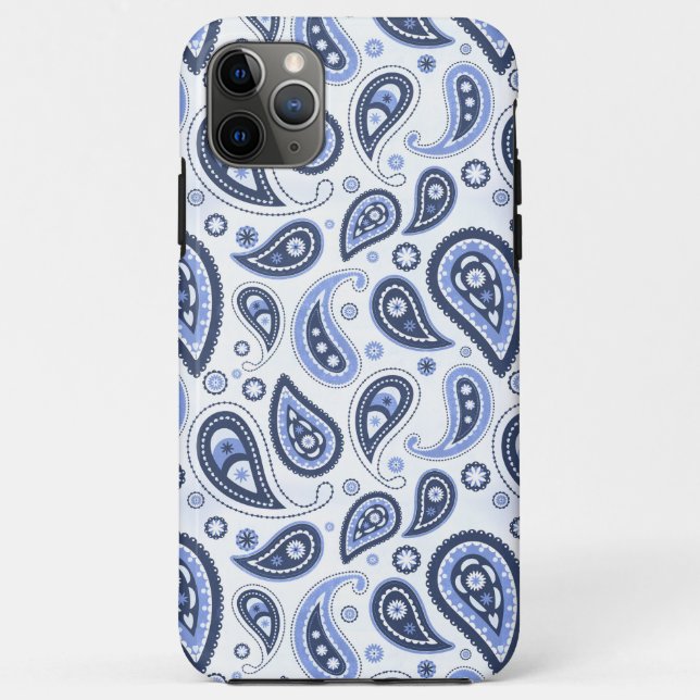 Komplexes florales Paisley-Druckdesign Case-Mate iPhone Hülle (Rückseite)