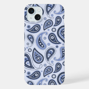 Komplexes florales Paisley-Druckdesign iPhone 15 Plus Hülle
