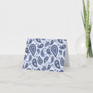 Komplexes florales Paisley-Druckdesign Karte