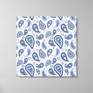 Komplexes florales Paisley-Druckdesign Leinwanddruck