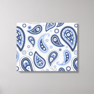 Komplexes florales Paisley-Druckdesign Leinwanddruck