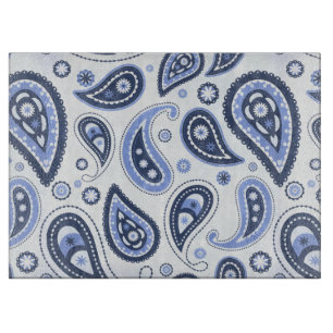 Komplexes florales Paisley-Druckdesign Schneidebrett