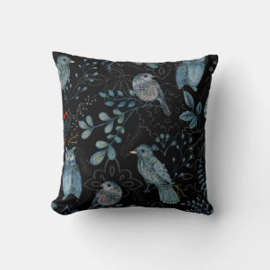Komplexes florales und Paisley-Muster  Kissen