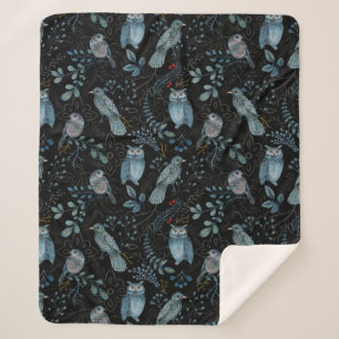 Komplexes florales und Paisley-Muster Sherpadecke