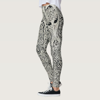 Komplexes keltisches Baum-des-Lebens-Knotwork-Desi Leggings