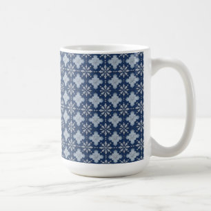Komplexes Schneeflockenmuster Kaffeetasse