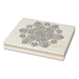 Komplexes Snowflake Design Riesenkautschuk Briefma Gummistempel