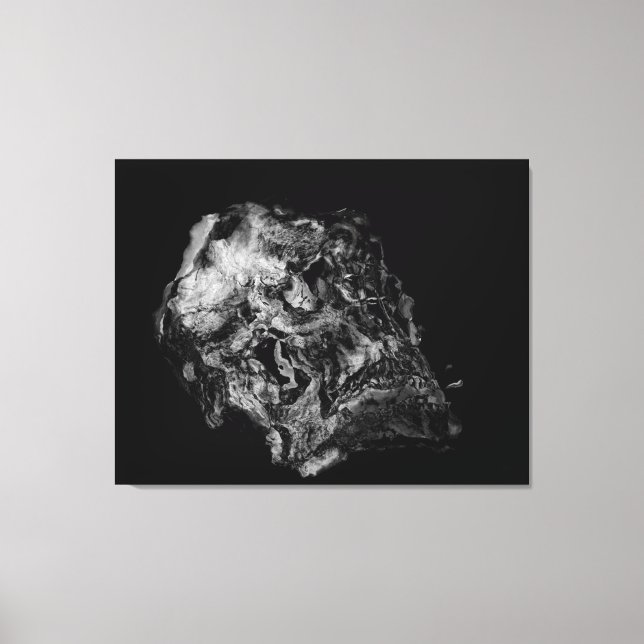 Komplexität / Surreal Skull Leinwanddruck (Vorderseite)