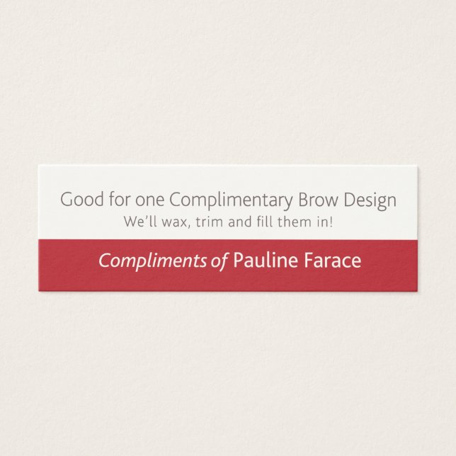 Komplimentares Brow-Design (Vorderseite)