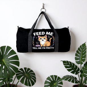 Komplimente hungrige Katze Duffle Bag