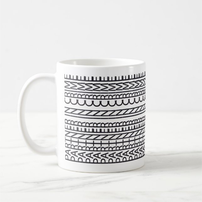 Komplize Versteckte Nachricht Kaffeetasse (Links)